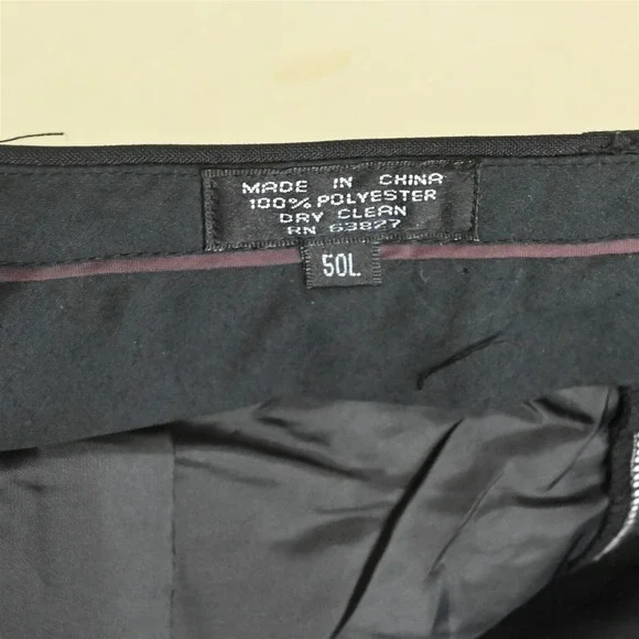 Zannini 54L 48x32 Black Striped Mens Jacket Pants Suit